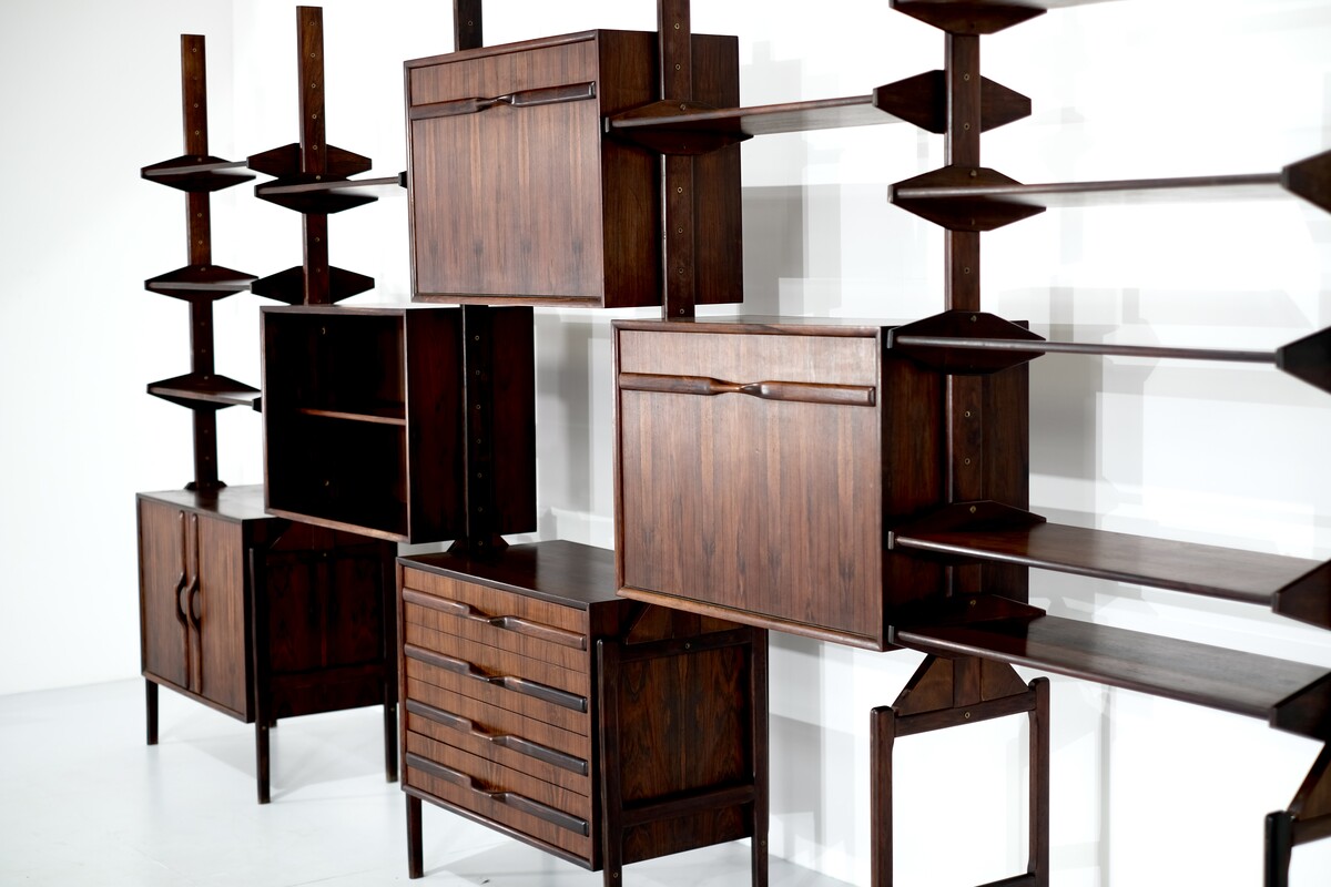  Mid Century Scandinavian Wall unit by WK Mobel - 1960s