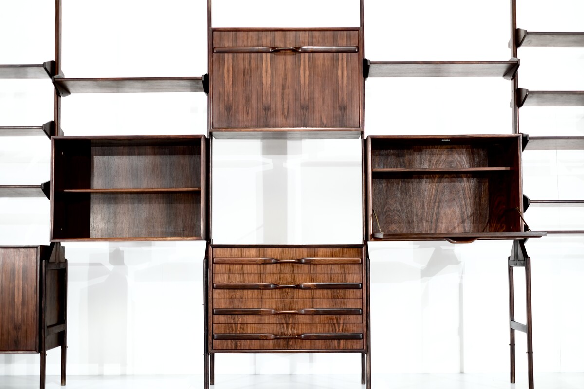  Mid Century Scandinavian Wall unit by WK Mobel - 1960s