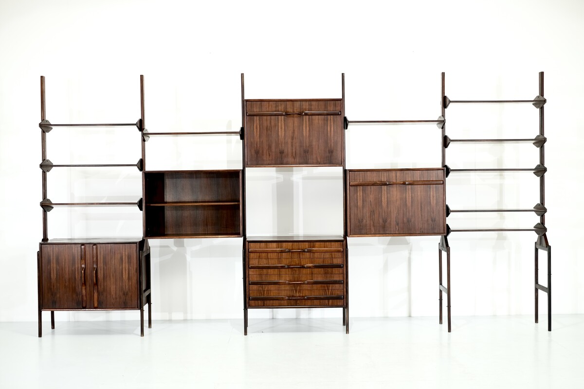  Mid Century Scandinavian Wall unit by WK Mobel - 1960s