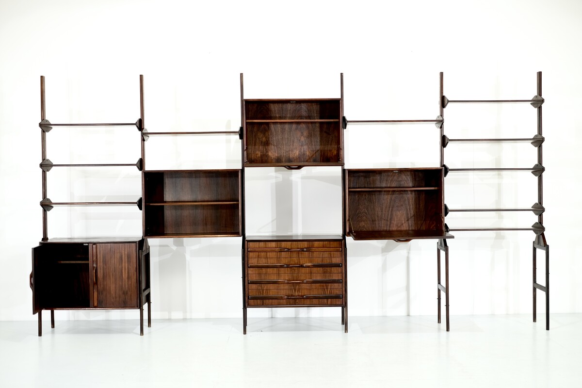  Mid Century Scandinavian Wall unit by WK Mobel - 1960s