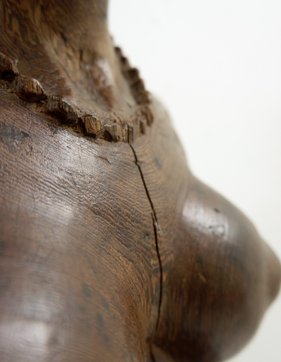 Mid Century Sculpture African bust in wenge - Congo 1960s