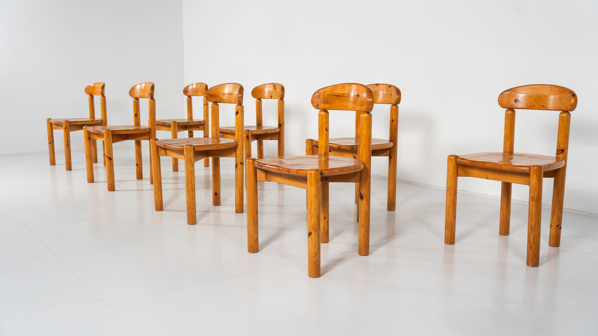 Mid-Century Set of 8 Chairs by Rainer Daumiller, 1970s