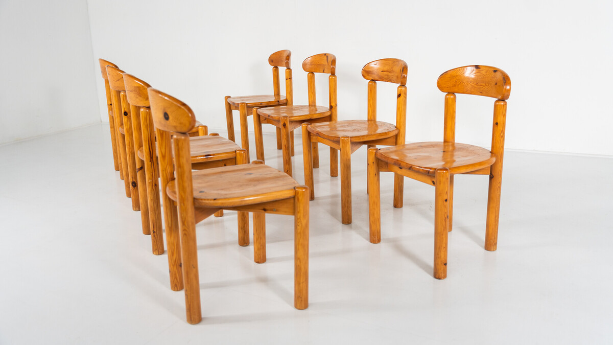 Mid-Century Set of 8 Chairs by Rainer Daumiller, 1970s
