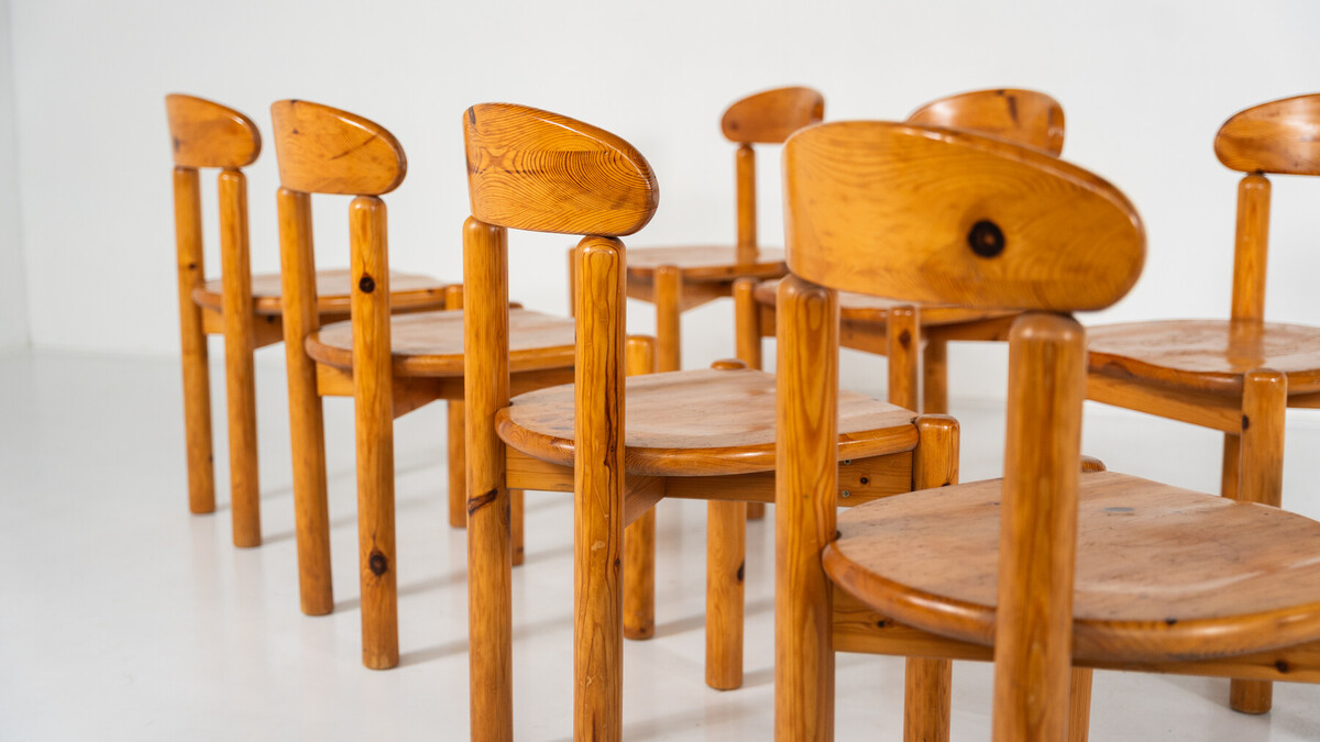 Mid-Century Set of 8 Chairs by Rainer Daumiller, 1970s