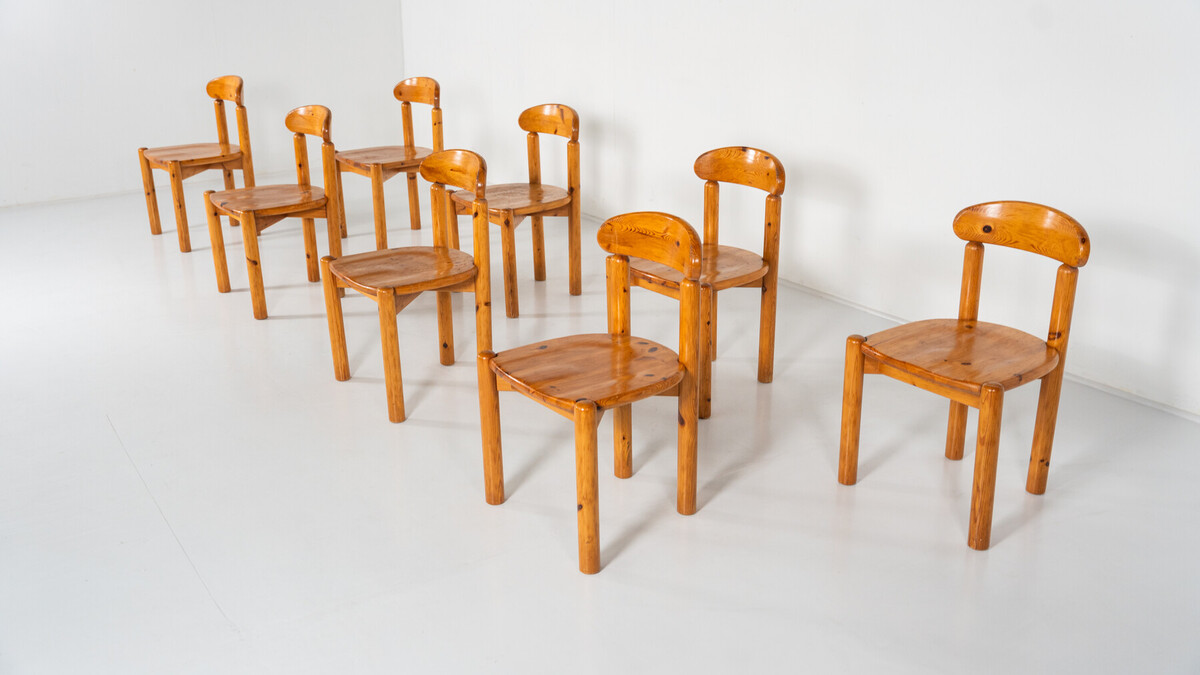 Mid-Century Set of 8 Chairs by Rainer Daumiller, 1970s