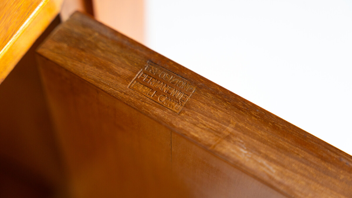 Mid-Century Sideboard by Paolo Buffa ,Wood and Marble, Italy, 1950s