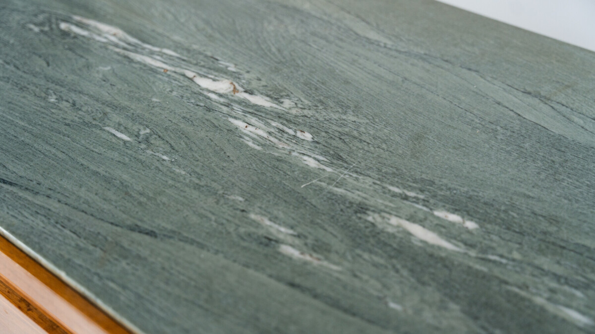 Mid-Century Sideboard by Paolo Buffa ,Wood and Marble, Italy, 1950s