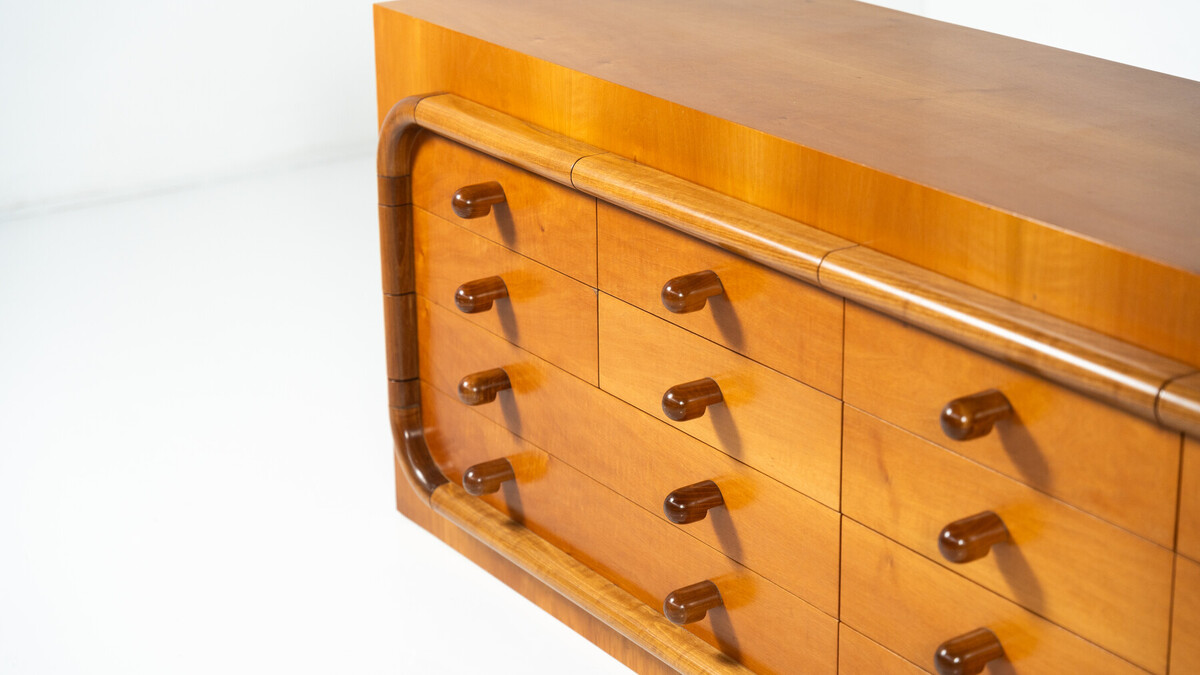 Mid-Century Sideboard with drawers, Walnut, Italy, 1960s