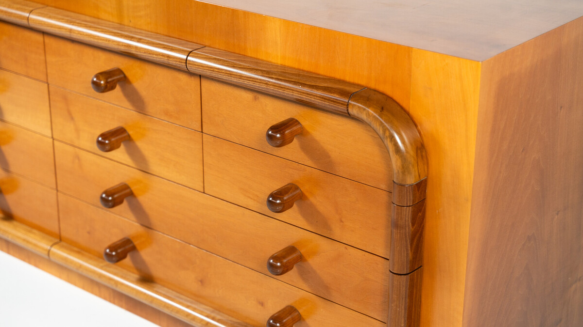 Mid-Century Sideboard with drawers, Walnut, Italy, 1960s