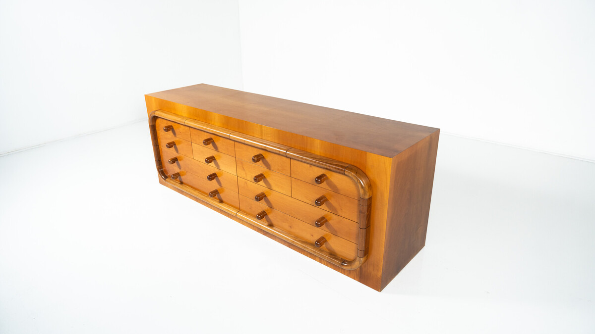 Mid-Century Sideboard with drawers, Walnut, Italy, 1960s