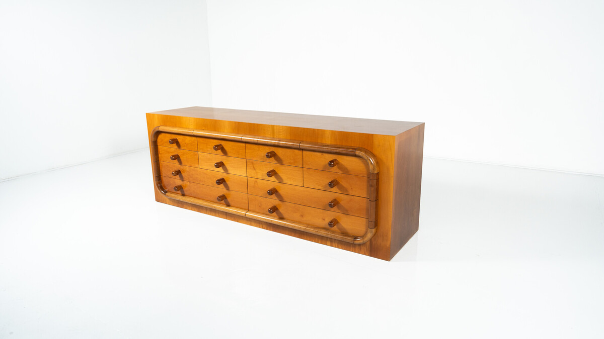 Mid-Century Sideboard with drawers, Walnut, Italy, 1960s