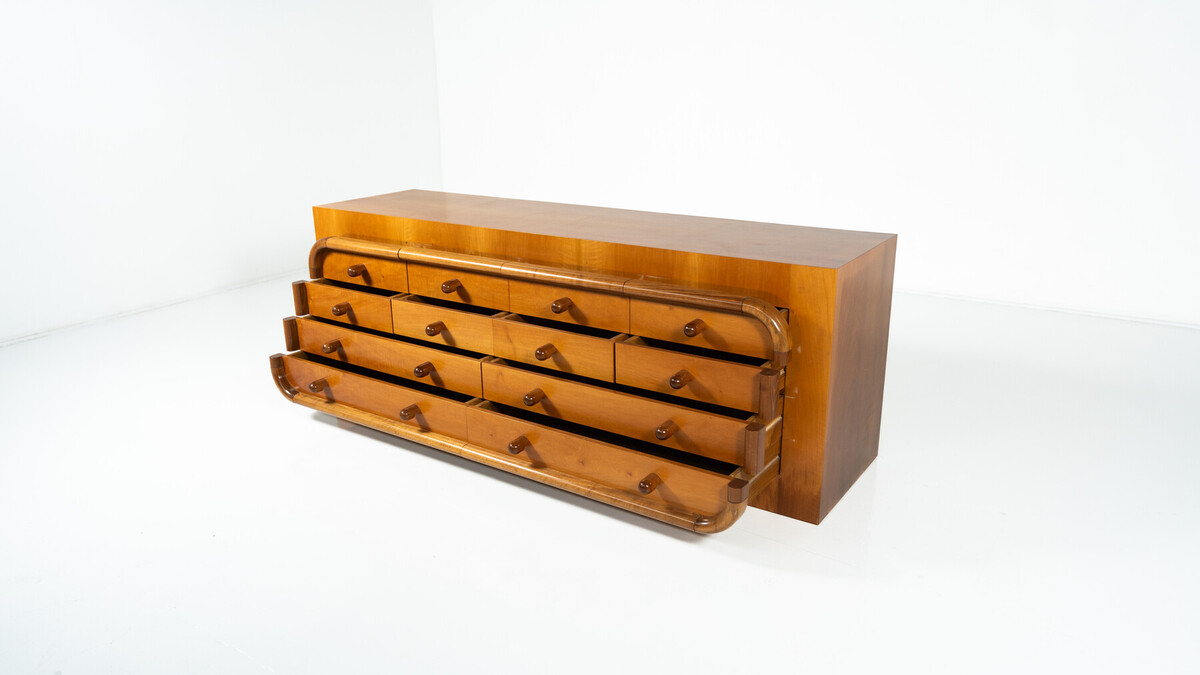 Mid-Century Sideboard with drawers, Walnut, Italy, 1960s