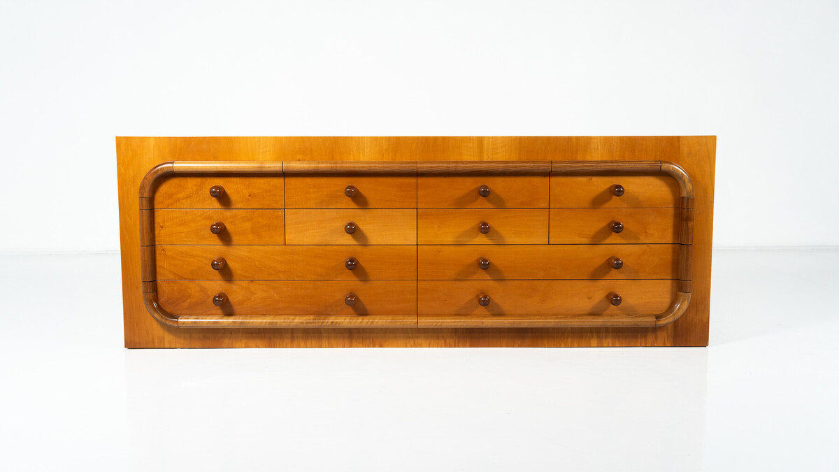 Mid-Century Sideboard with drawers, Walnut, Italy, 1960s