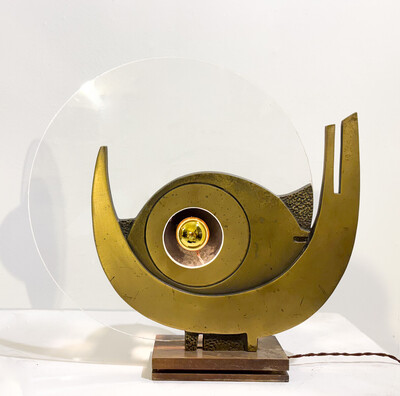 Mid-Century Table Lamp by Guiseppe Calanoci, Italy, 1970s