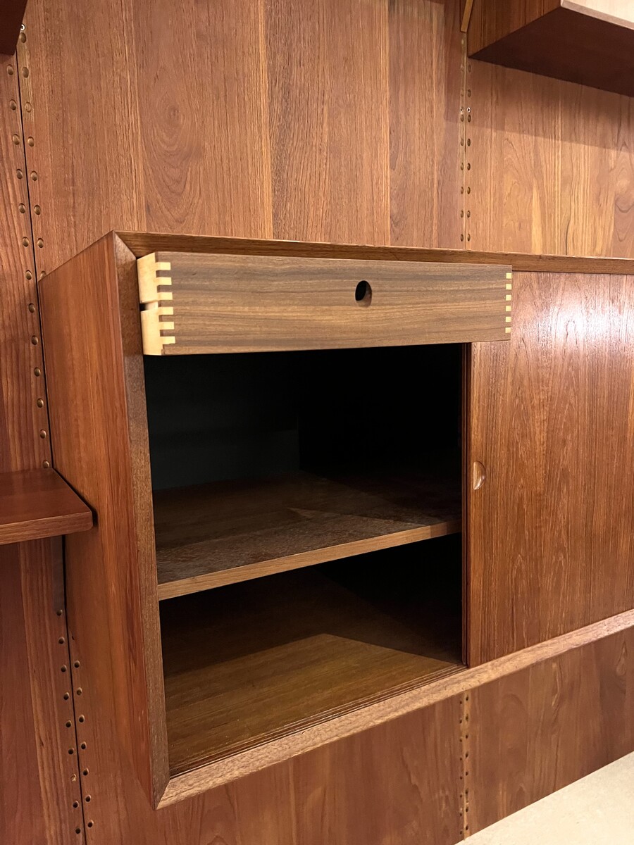 Mid-Century Teak Wall unit by Poul Cadovius, 1960s, multiple available 