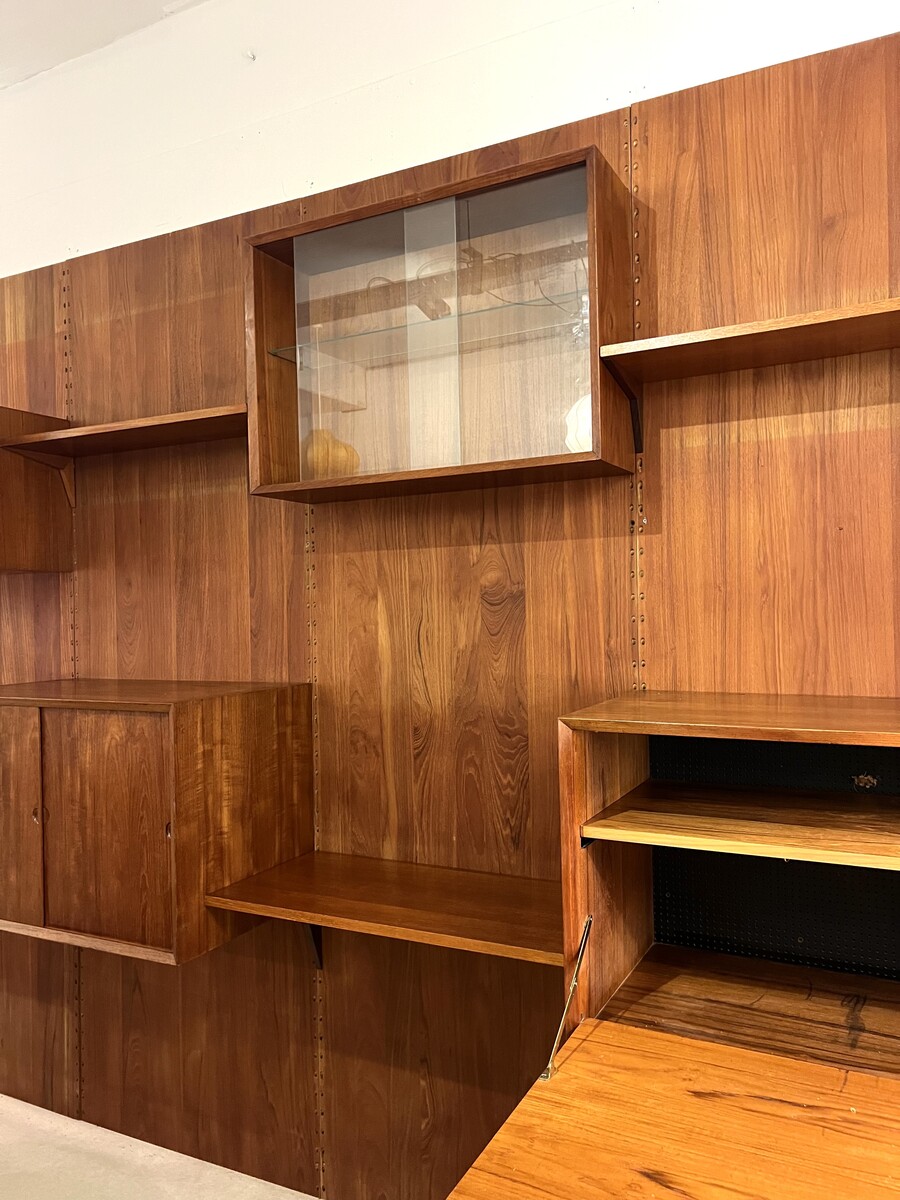 Mid-Century Teak Wall unit by Poul Cadovius, 1960s, multiple available 