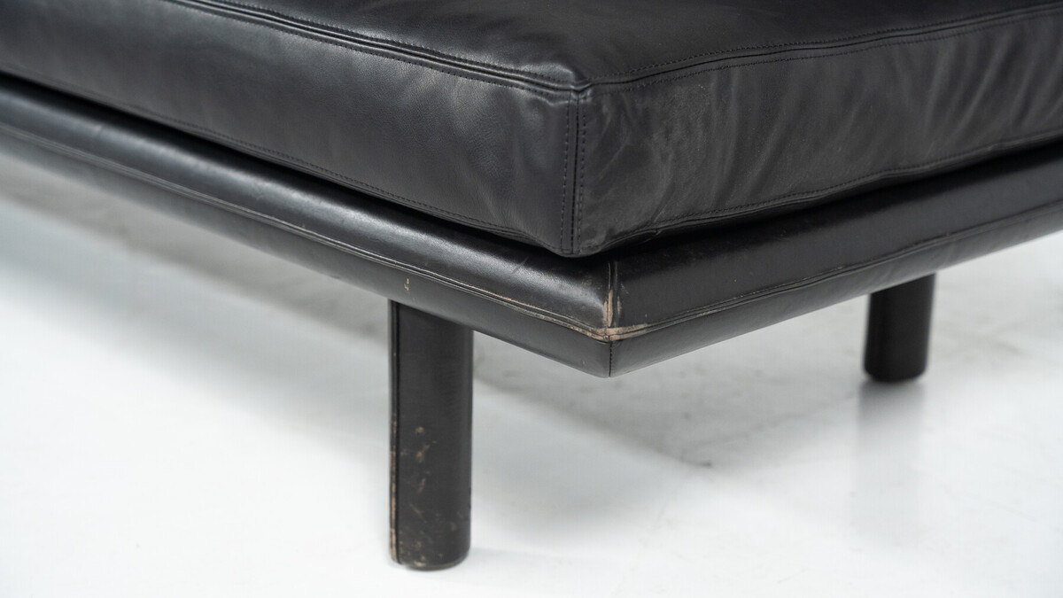 Mid-Century Two-Seater Sofa by Franz Köttgen for Kill International, Leather and Marble, 1960s