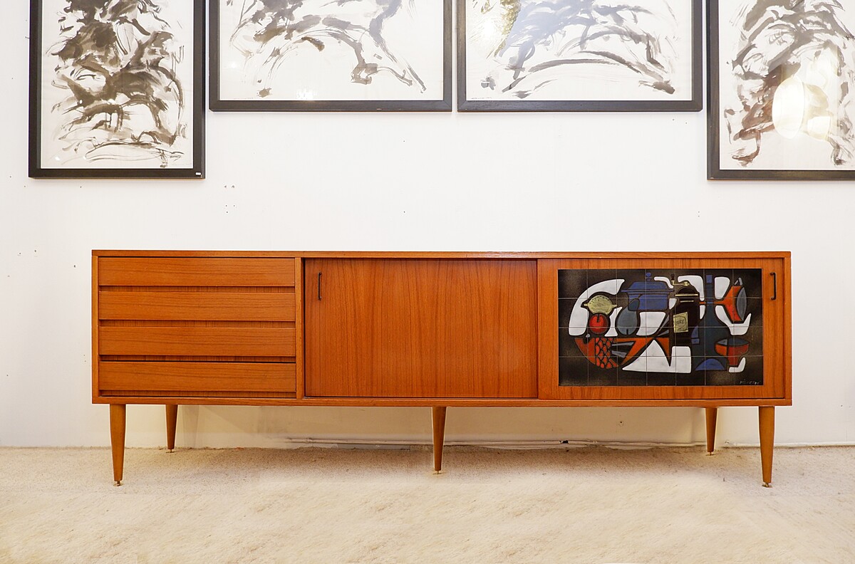 Mid-Century 'Vigneron' Sideboard by Alfred Hendrickx, Belgium 1950s