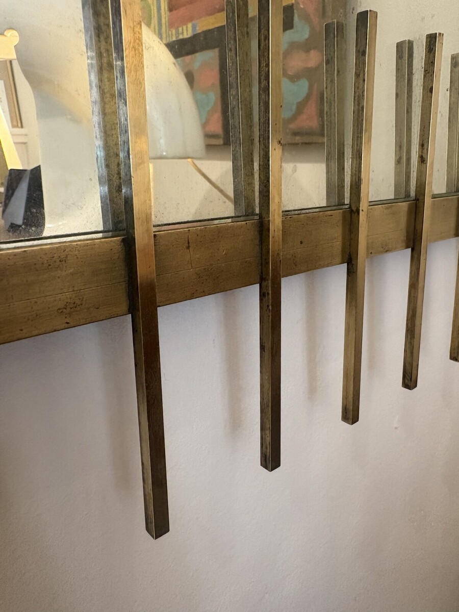 Mid-Century Wall Mirror By Ettore Sottsass, Santambrogio e De Berti, 1950s