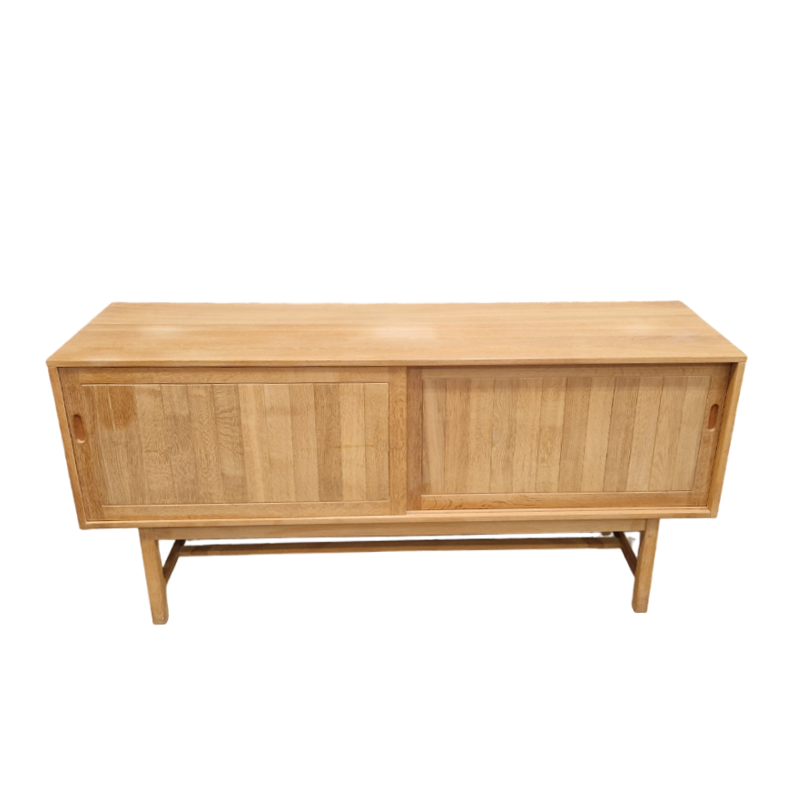 Minimalist Sideboard In Solid Light Oak by Kurt Ostervig, KP Mobler