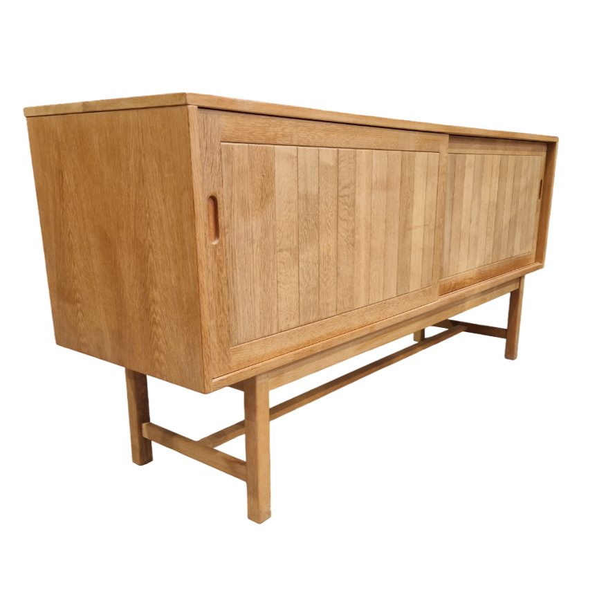 Minimalist Sideboard In Solid Light Oak by Kurt Ostervig, KP Mobler