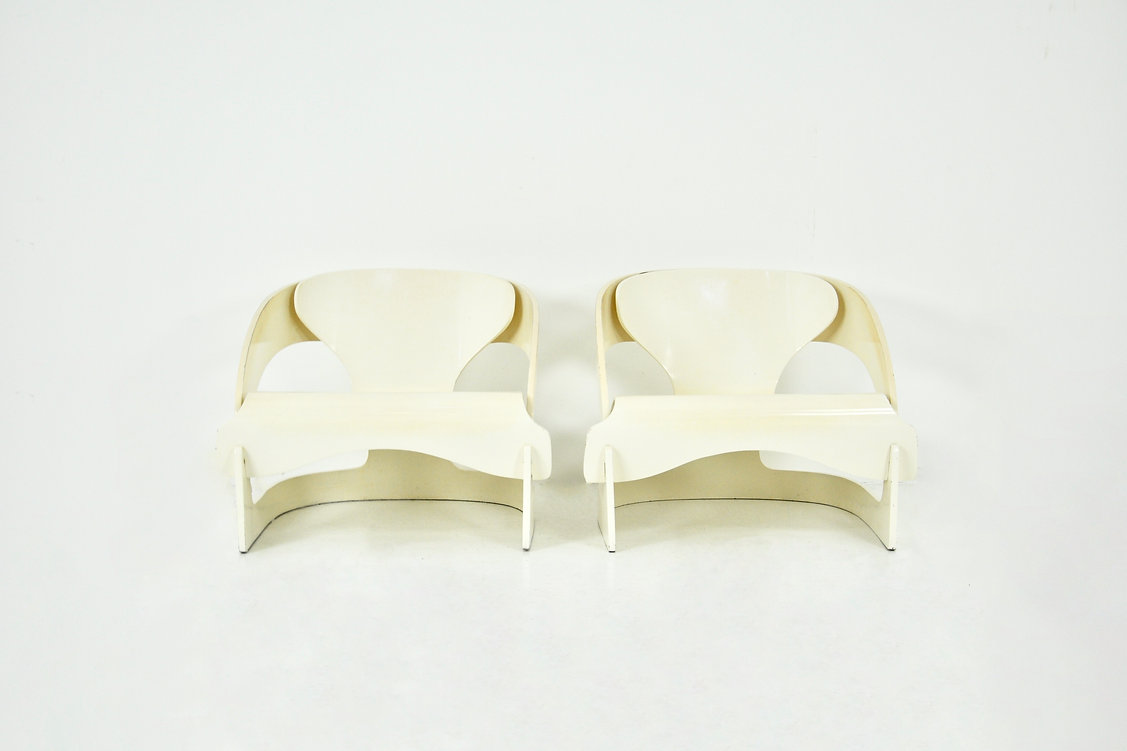 Model 4801 Armchairs by Joe Colombo for Kartell, 1960s, set of 2