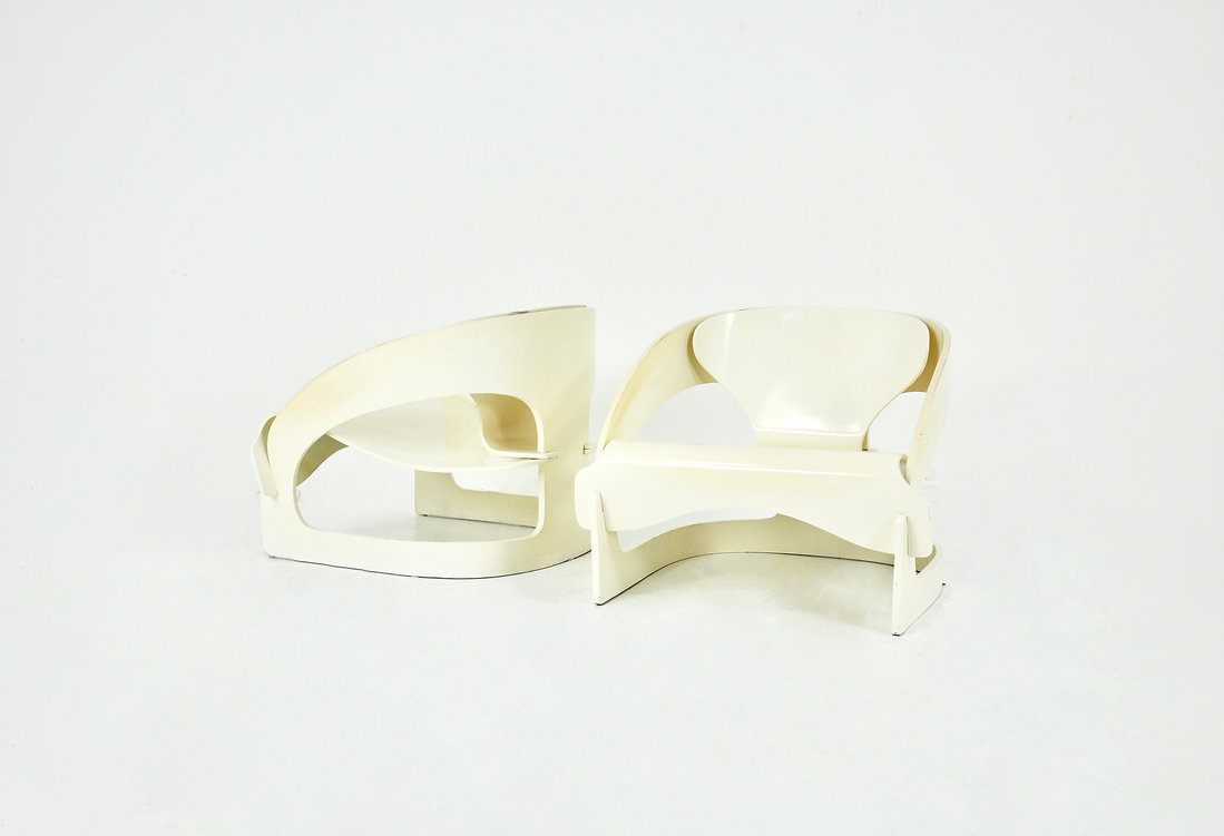 Model 4801 Armchairs by Joe Colombo for Kartell, 1960s, set of 2