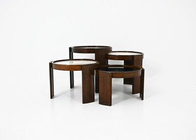 Model 780 Nesting Tables by Gianfranco Frattini for Cassina, 1960s, set of 4