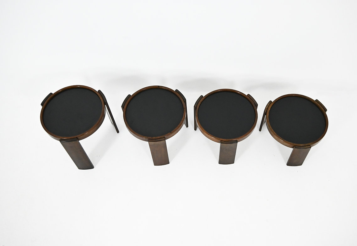 Model 780 Nesting Tables by Gianfranco Frattini for Cassina, 1960s, set of 4
