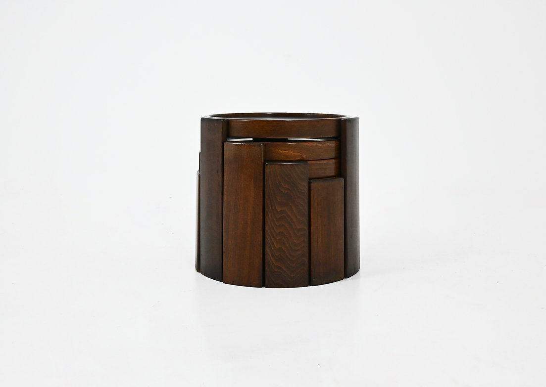 Model 780 Nesting Tables by Gianfranco Frattini for Cassina, 1960s, set of 4