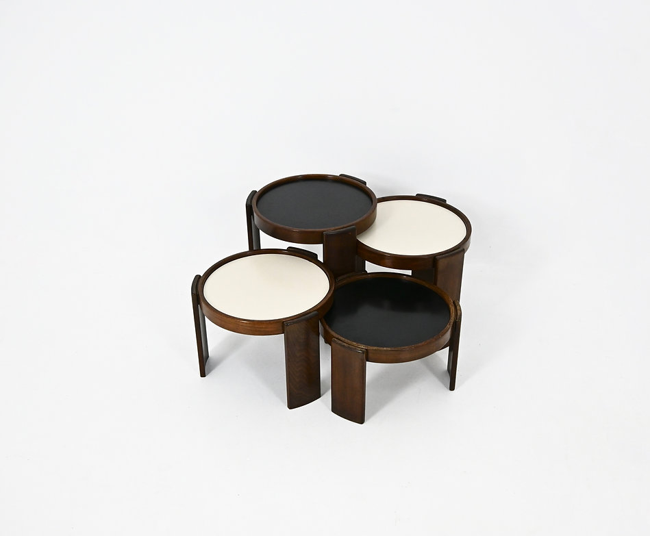 Model 780 Nesting Tables by Gianfranco Frattini for Cassina, 1960s, set of 4