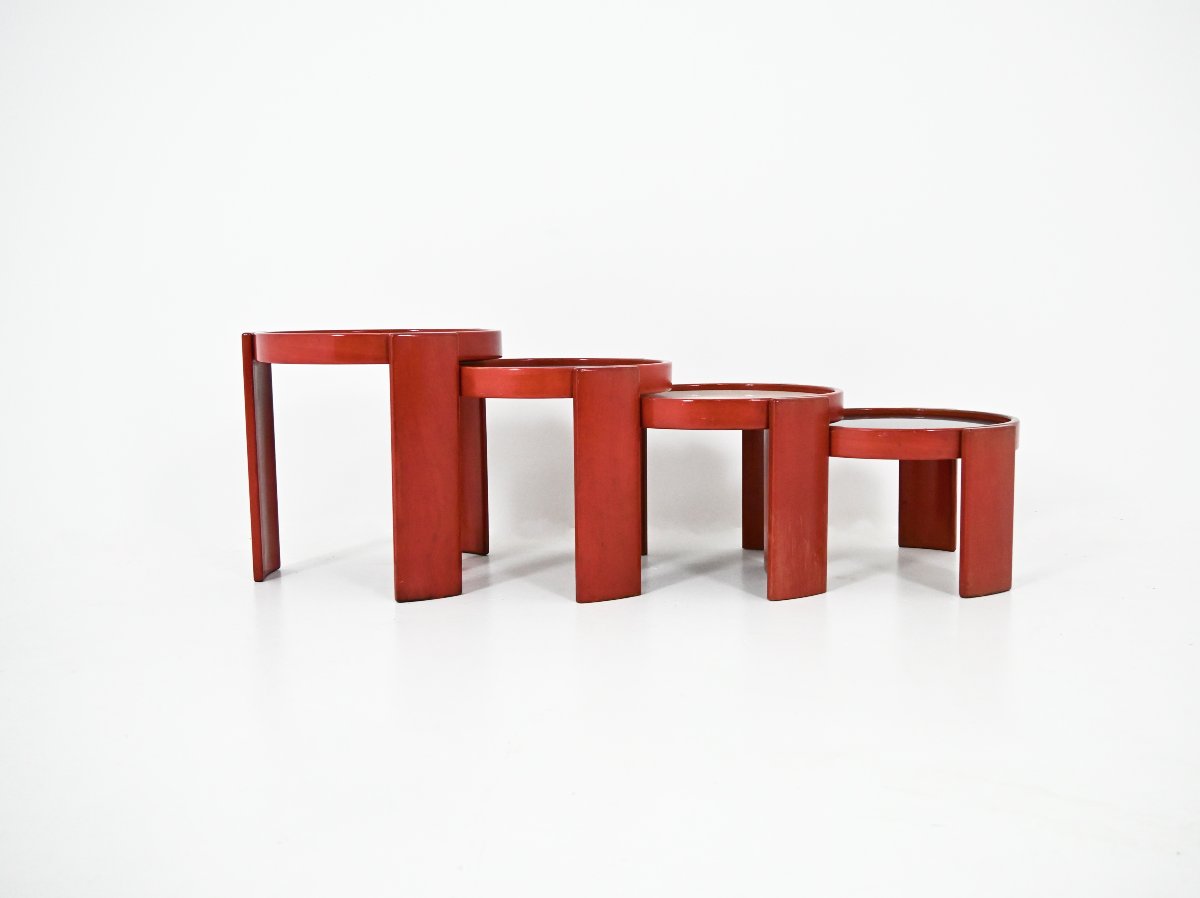 Model 780 Nesting Tables by Gianfranco Frattini for Cassina, 1960s, set of 4
