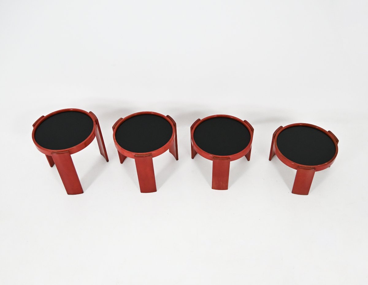 Model 780 Nesting Tables by Gianfranco Frattini for Cassina, 1960s, set of 4