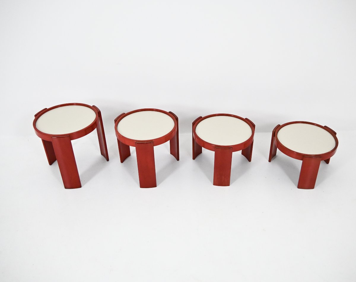 Model 780 Nesting Tables by Gianfranco Frattini for Cassina, 1960s, set of 4