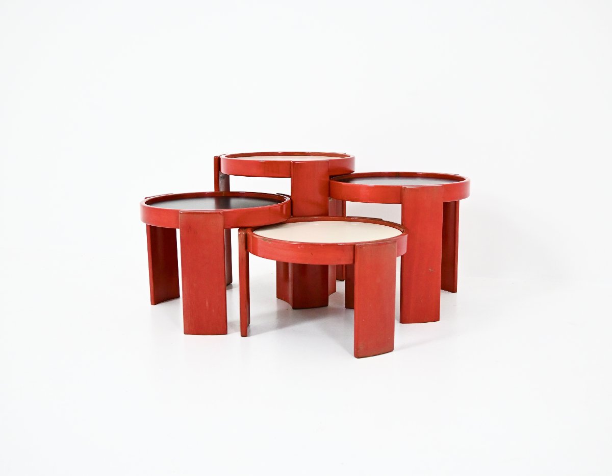 Model 780 Nesting Tables by Gianfranco Frattini for Cassina, 1960s, set of 4