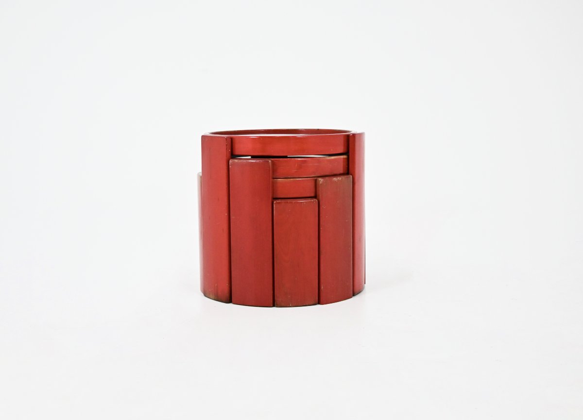 Model 780 Nesting Tables by Gianfranco Frattini for Cassina, 1960s, set of 4