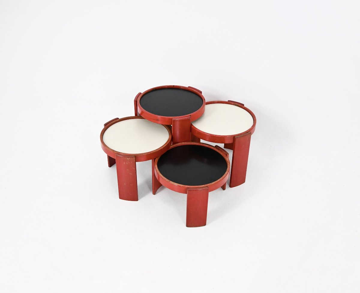 Model 780 Nesting Tables by Gianfranco Frattini for Cassina, 1960s, set of 4