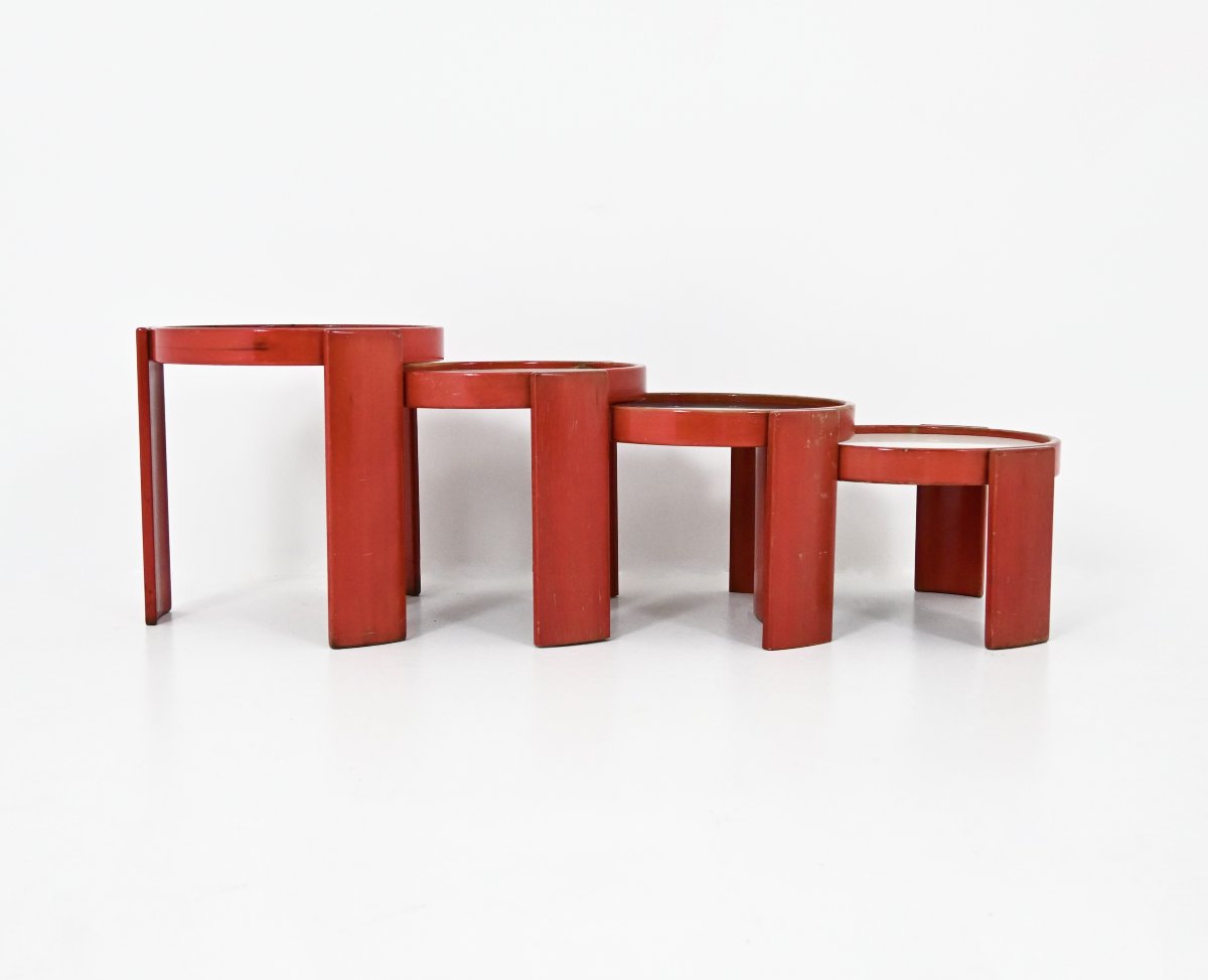 Model 780 Nesting Tables by Gianfranco Frattini for Cassina, 1960s, set of 4