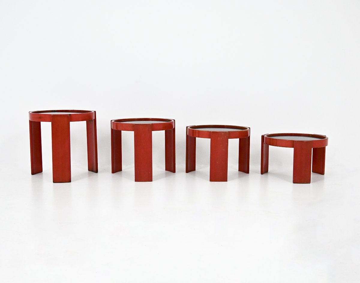 Model 780 Nesting Tables by Gianfranco Frattini for Cassina, 1960s, set of 4