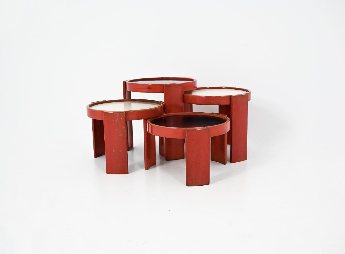 Model 780 Nesting Tables by Gianfranco Frattini for Cassina, 1960s, set of 4