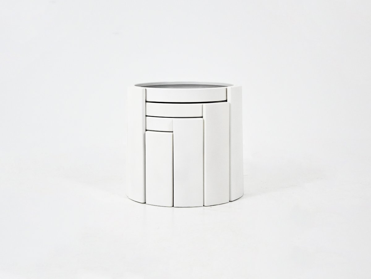 Model 780 Nesting Tables by Gianfranco Frattini for Cassina, 1960s, set of 4