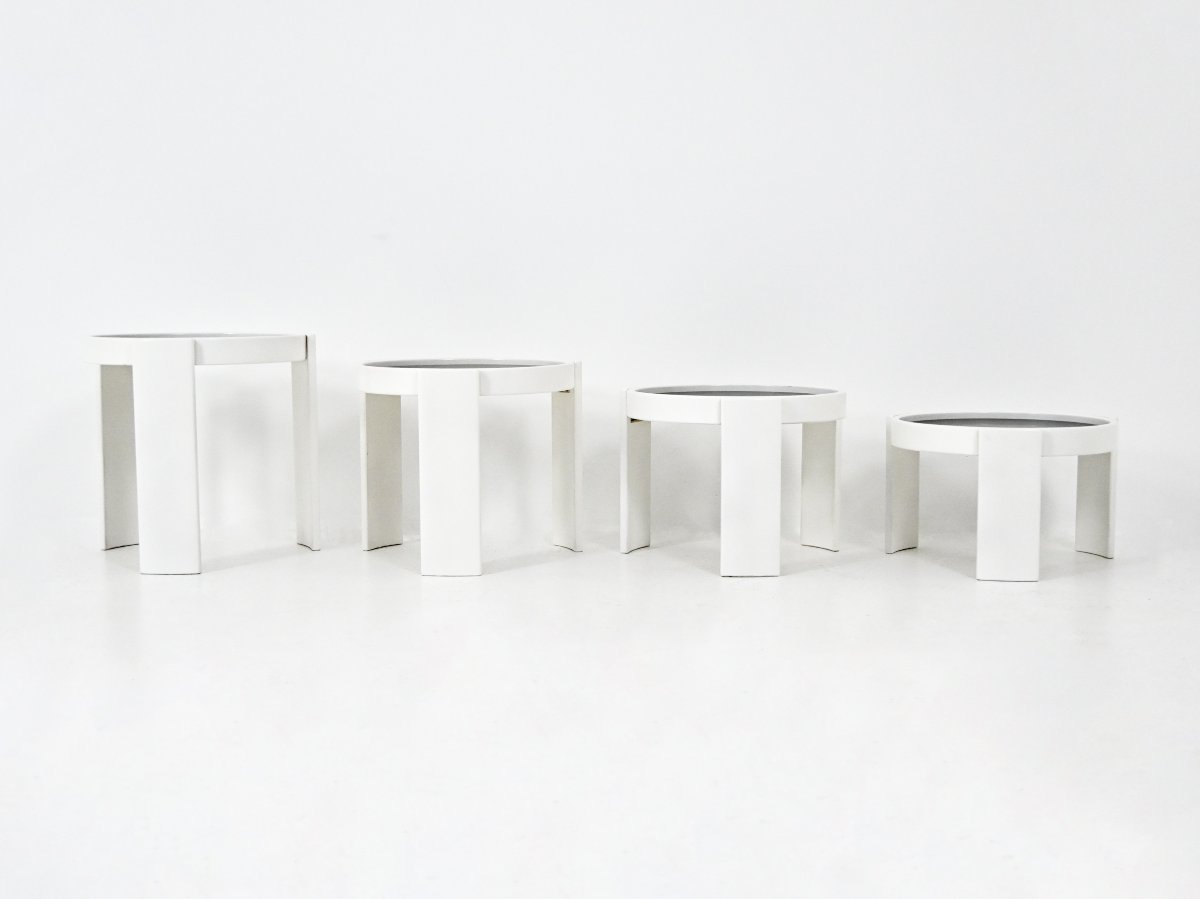 Model 780 Nesting Tables by Gianfranco Frattini for Cassina, 1960s, set of 4