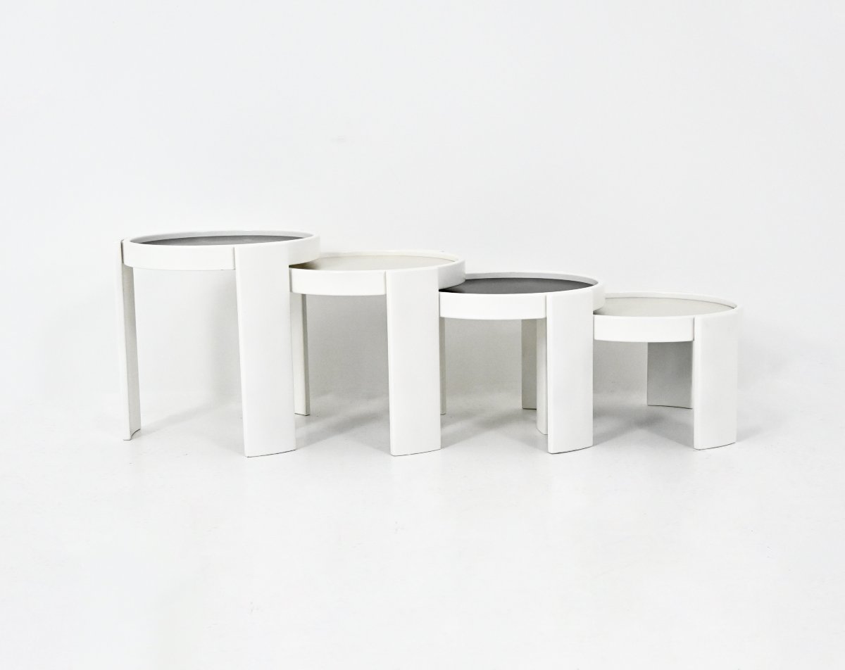 Model 780 Nesting Tables by Gianfranco Frattini for Cassina, 1960s, set of 4
