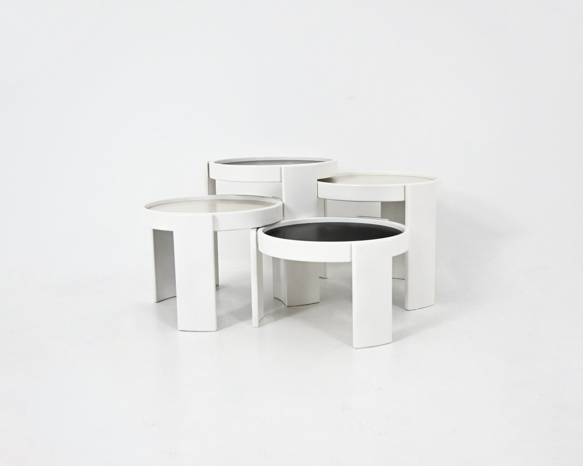 Model 780 Nesting Tables by Gianfranco Frattini for Cassina, 1960s, set of 4