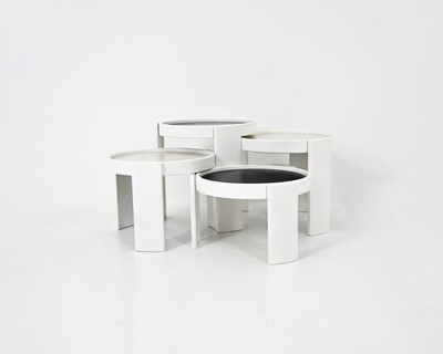 Model 780 Nesting Tables by Gianfranco Frattini for Cassina, 1960s, set of 4
