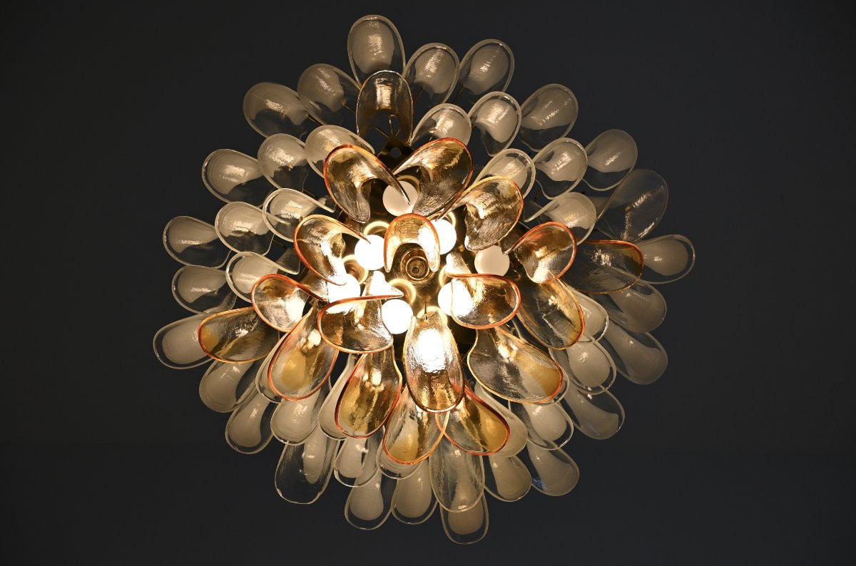 Murano Glass Ceiling Lamp by La Murrina, 1970s