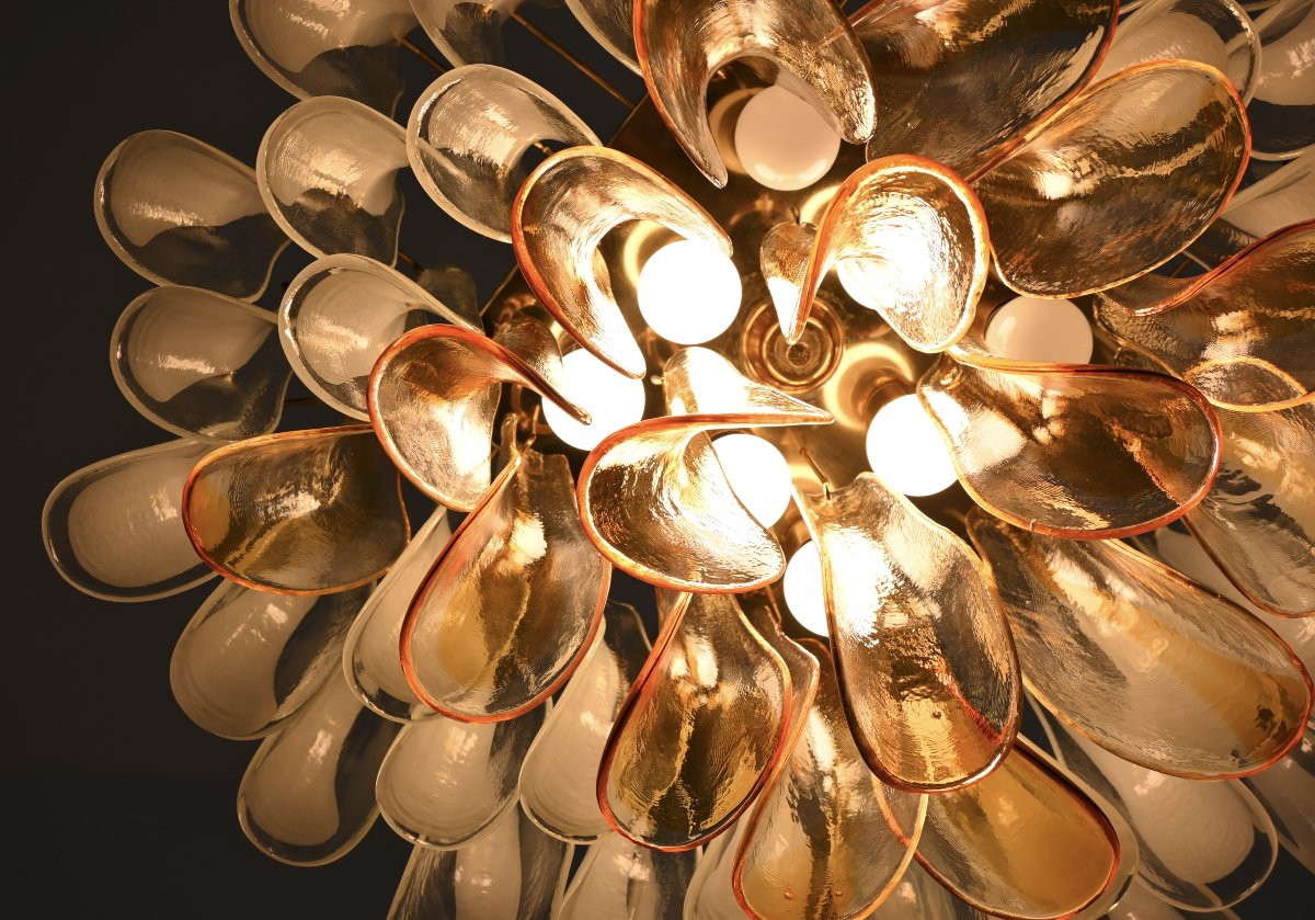 Murano Glass Ceiling Lamp by La Murrina, 1970s