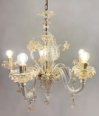 Murano Glass Chandelier, Italy, 1950s