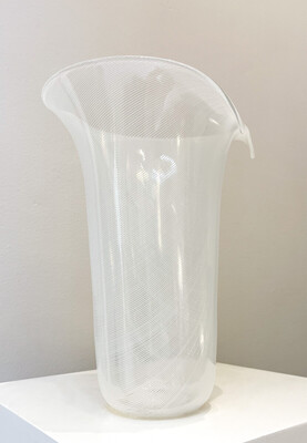 Murano Glass Vase by Tyra Lundgren for Venini, Italy, 1986