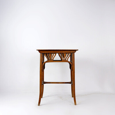 One Art Nouveau Austrian Bentwood Small, Palm Side Table by Jacob and Joseph Kohn
